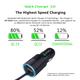 Illustration for article titled Quick Charger 3.0 USB Car Charger with 3 USB Port for Front / Back Seat at $4.90 AC+FS With Amazon Primeem/emem/em